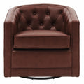 Top Grain Leather Swivel Chair U16865