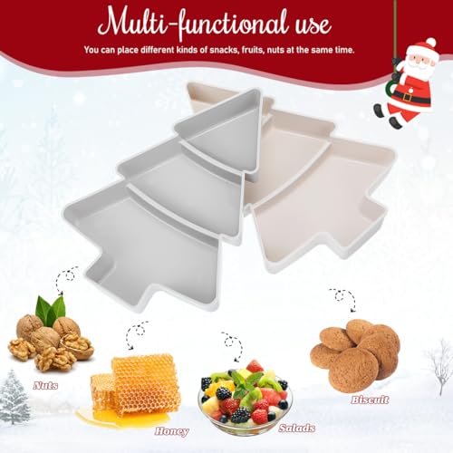 2pcs Tree Shaped Plastic Serving Tray W69760