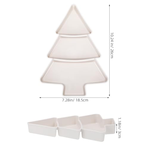 2pcs Tree Shaped Plastic Serving Tray W69760