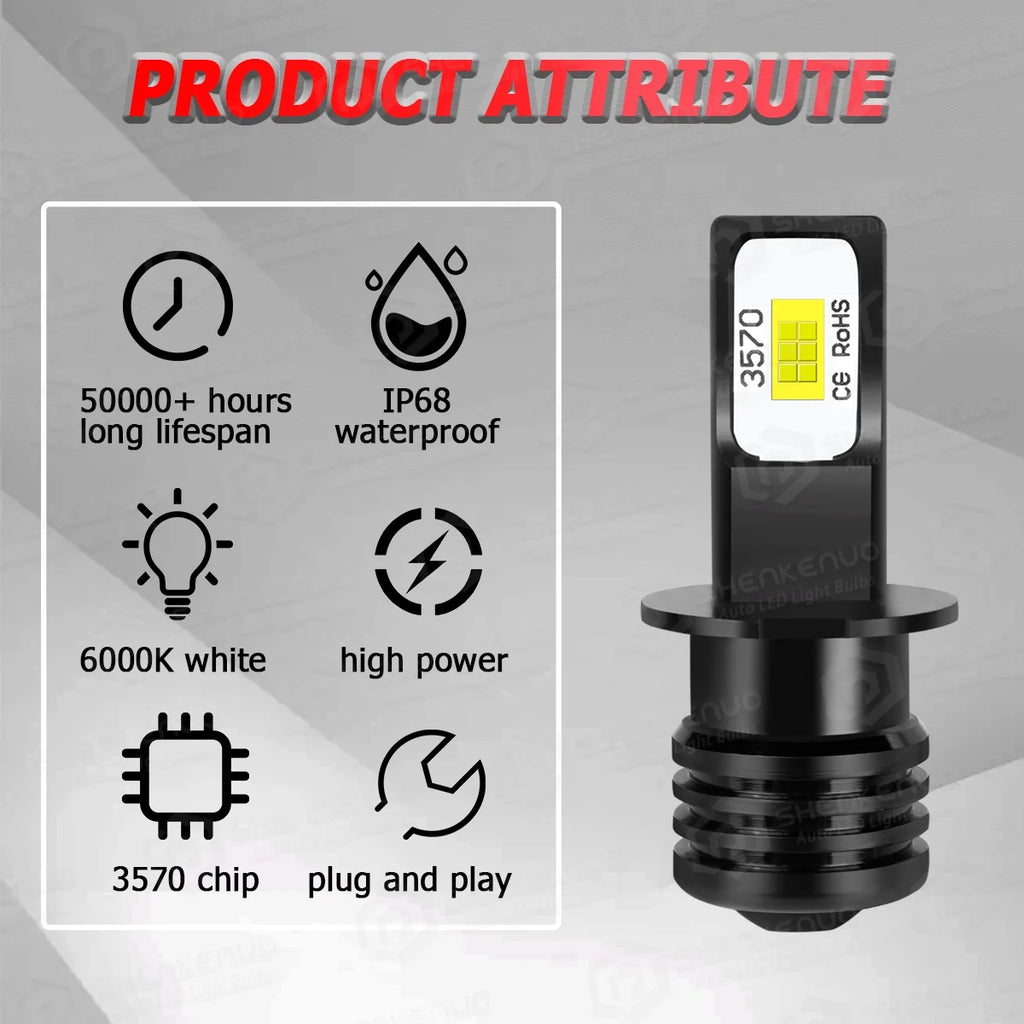 H3 LED Bulbs Fog Light Lamps 2X N524932