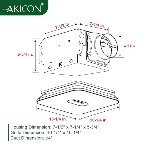 Black 90 CFM 1.5 Sones Bathroom Exhaust Fan with Light H70964
