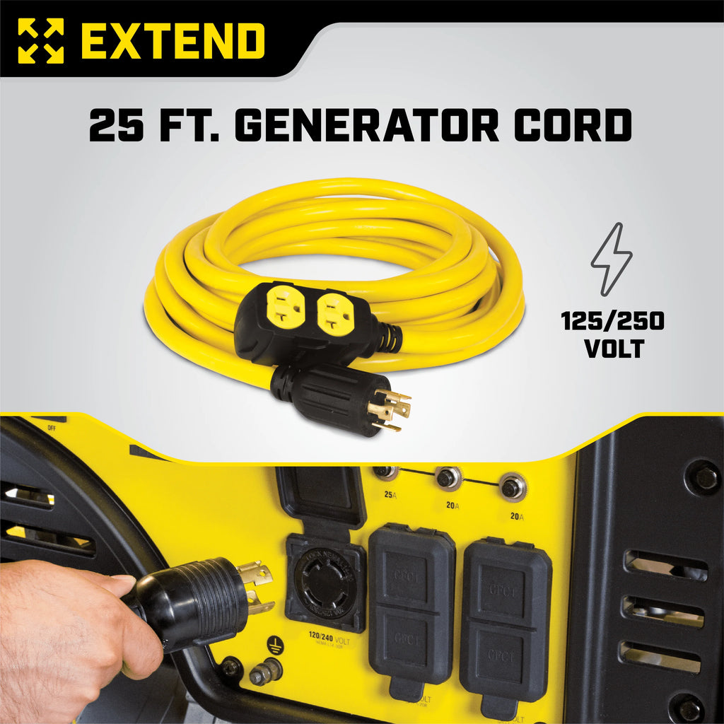 25-Foot 30-Amp Generator Extension Cord B23189