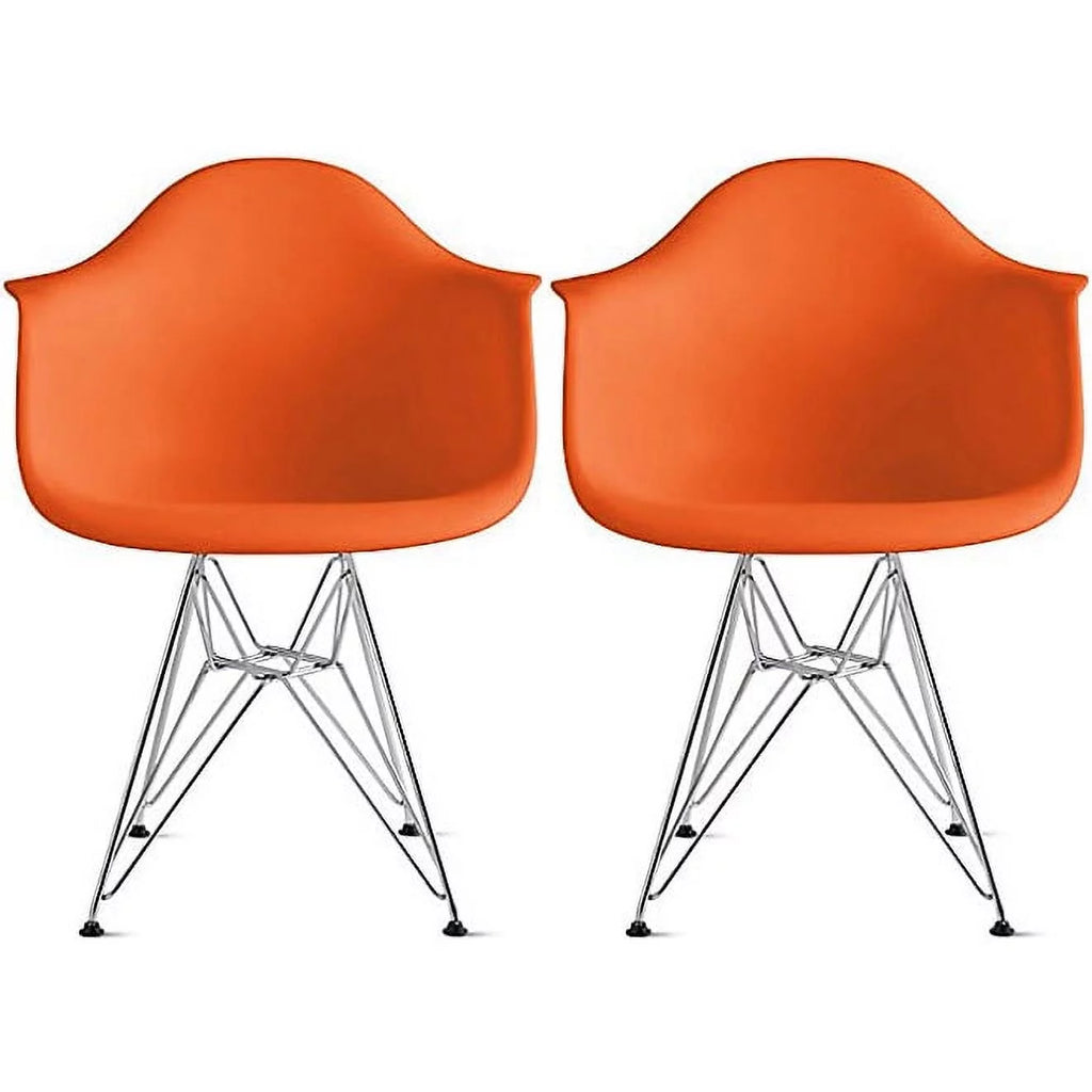 Dining Chair Set of 2 Red F4328