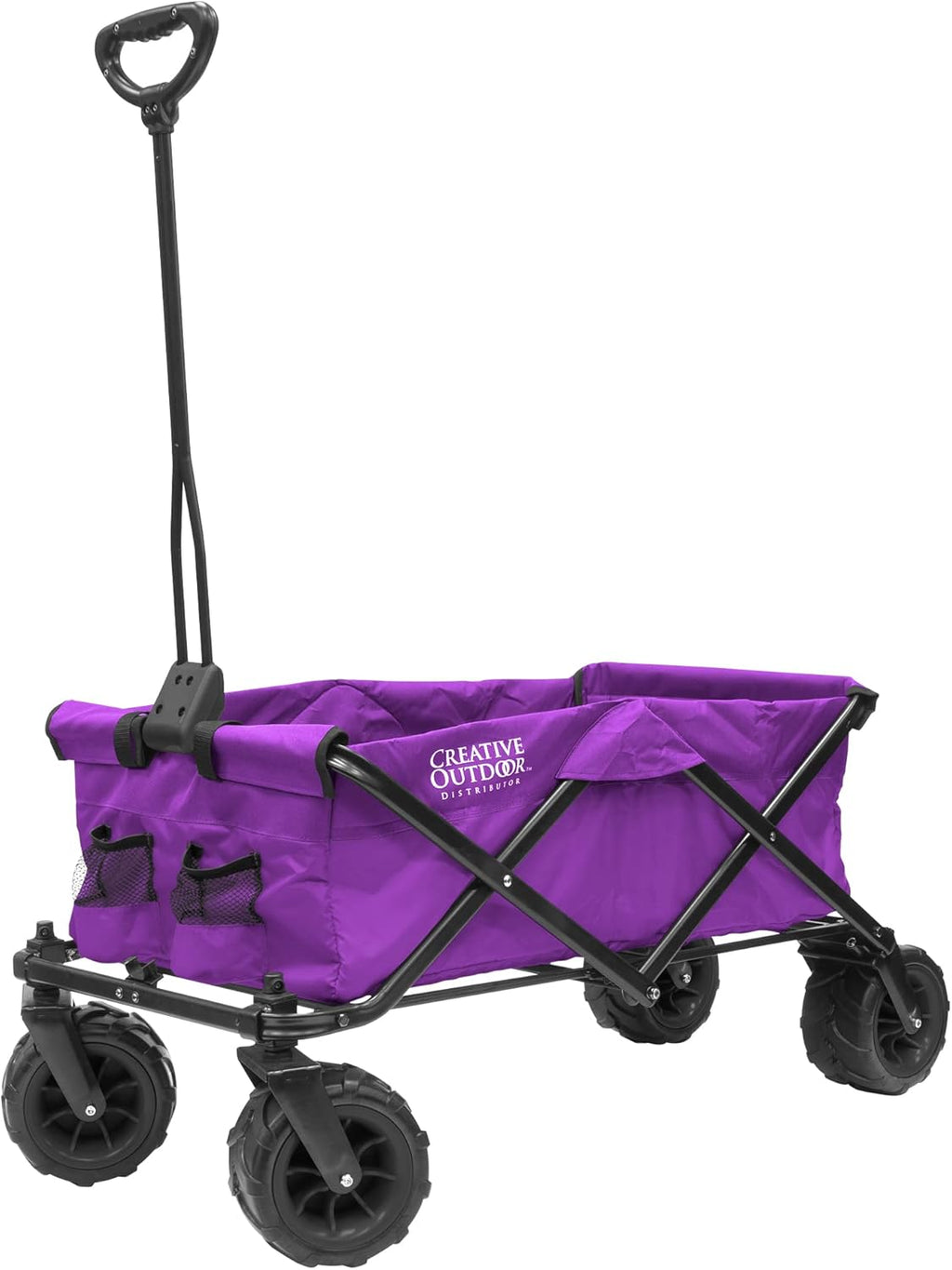 Red Collapsible Folding Wagon Cart V5243
