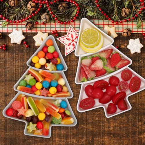2pcs Tree Shaped Plastic Serving Tray W69760