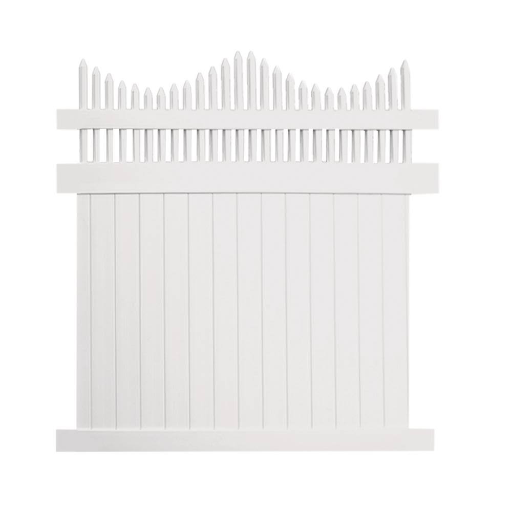 Vinyl Privacy Fence 6 ft H x 6 ft W Q530