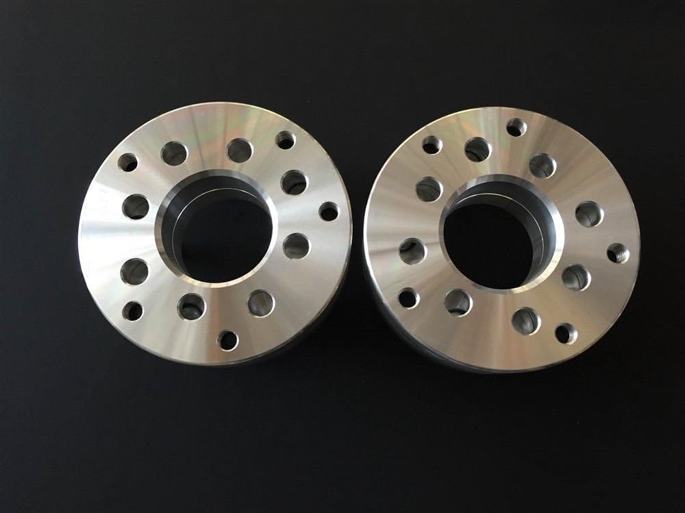 2 Pieces 2" 50mm Conversion Wheel Adapters Bolt Pattern 4x108 to 5x139.7 Center Bore 67.1mm to 78.4mm 12x1.5 Stud J112