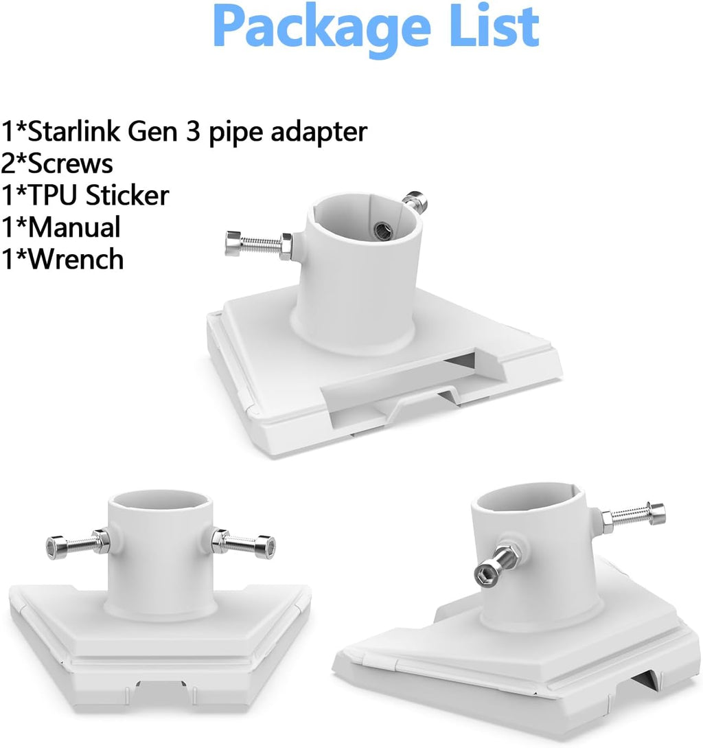 Pipe adapter mount for Starlink Gen 3 N174