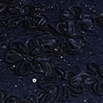 Navy Sequined Lace Short Sleeve Full-Length Evening Layered Dress Plus 20W L935