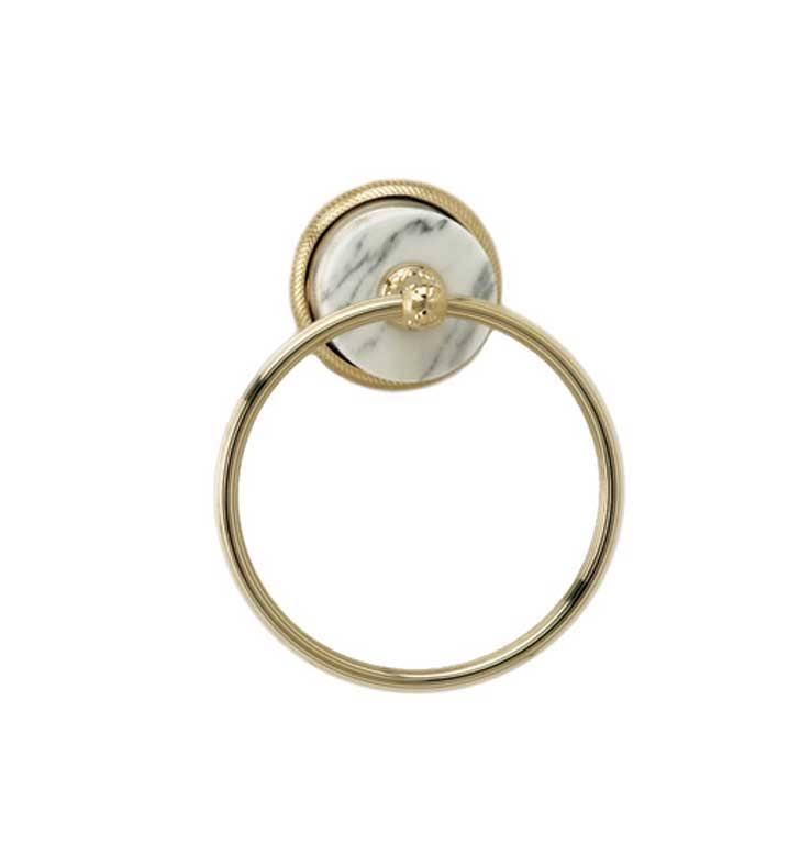 Satin Gold Wall Mount Towel Ring C44858