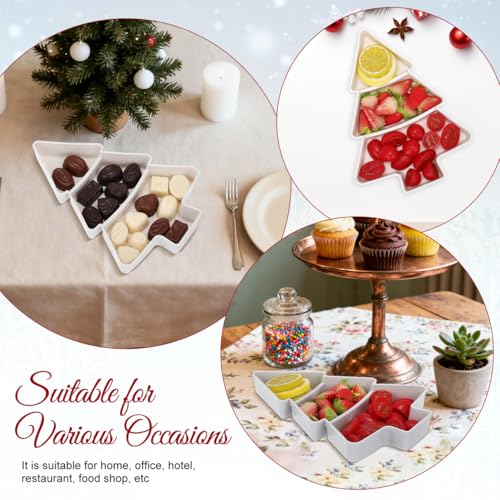 2pcs Tree Shaped Plastic Serving Tray W69760