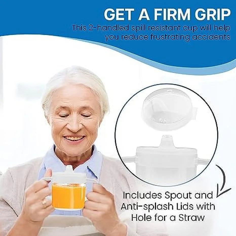 8 oz Adult Sippy Cup with 2 Handles H9545