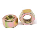 5/8 inch-18 Fine Thread Grade 8 Finished Hex Nut Medium Carbon Steel Yellow Zinc Plated Pk 100 P2156