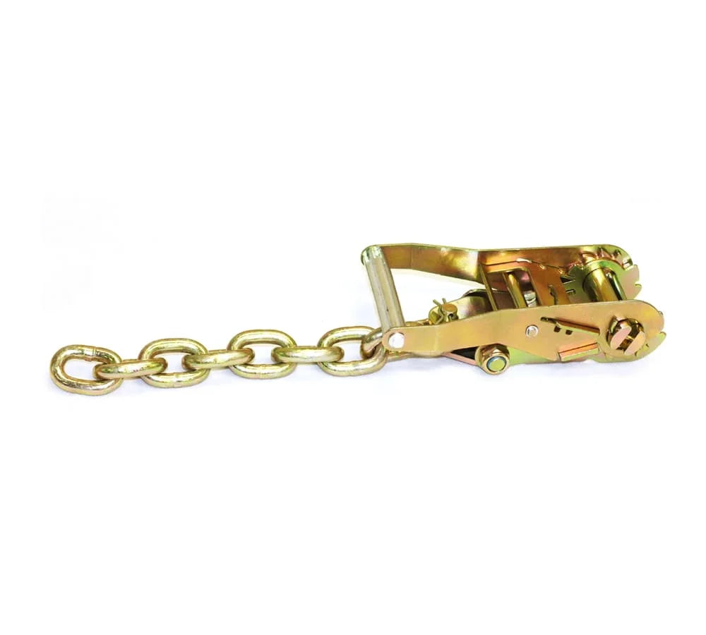 18 FT Ratchet Tie Down Straps with Chain Extension, Working Load Limit 3333 LB I127678