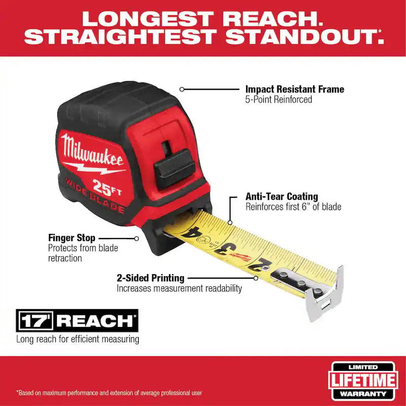 25 ft. Tape Measure with 16 ft. Auto Lock Tape Measure O228847