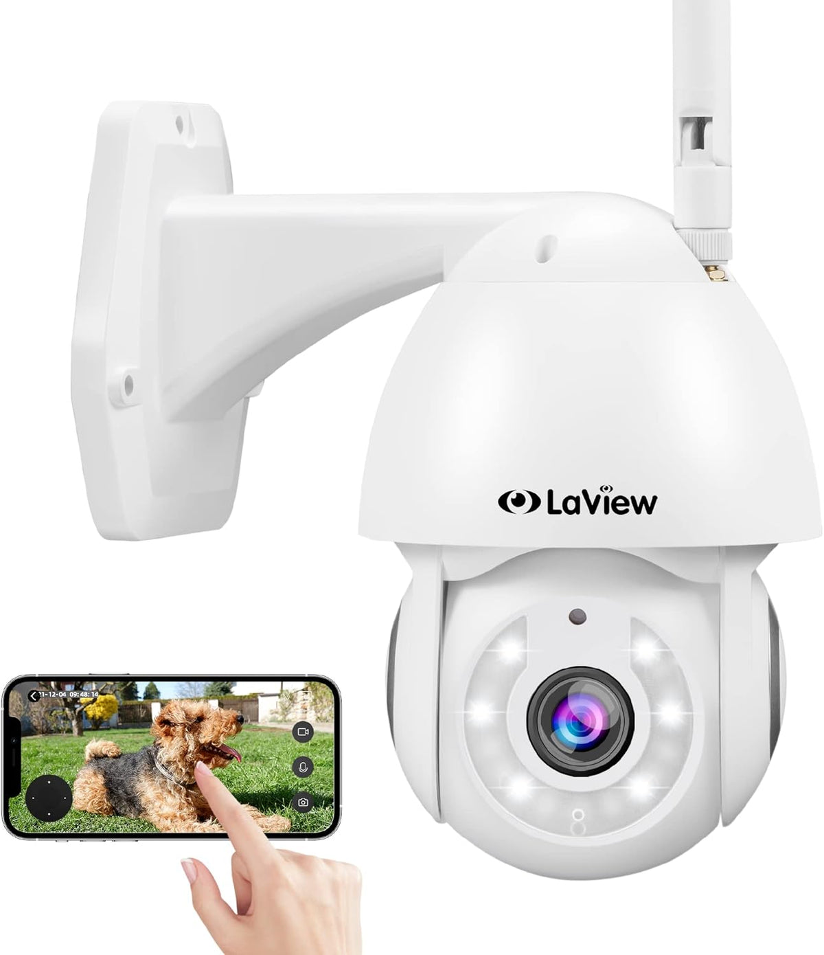 2K Security Camera Outdoor Wired Starlight Color Night Vision IP65 2-Way Audio H668466