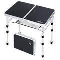 Adjustable Height Small Folding Camping Table with Mesh Layer E92111