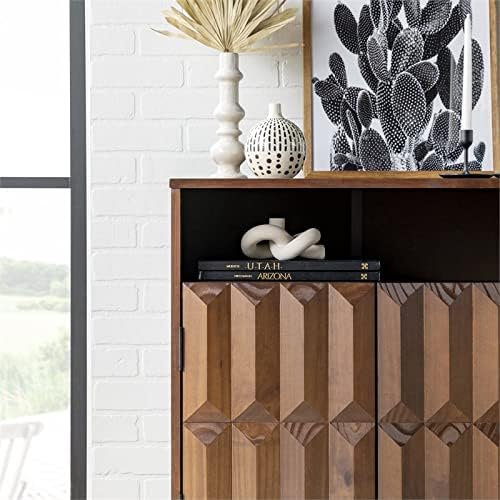 Walnut Solid Wood Accent Cabinet P3762