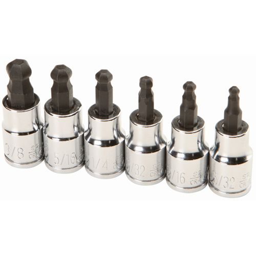 3/8 in. Drive SAE Ball Hex Socket Set, 6 Piece M42436