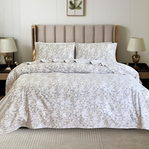 4-Piece 100% Turkish Cotton Flannel Sheet Set Queen R221
