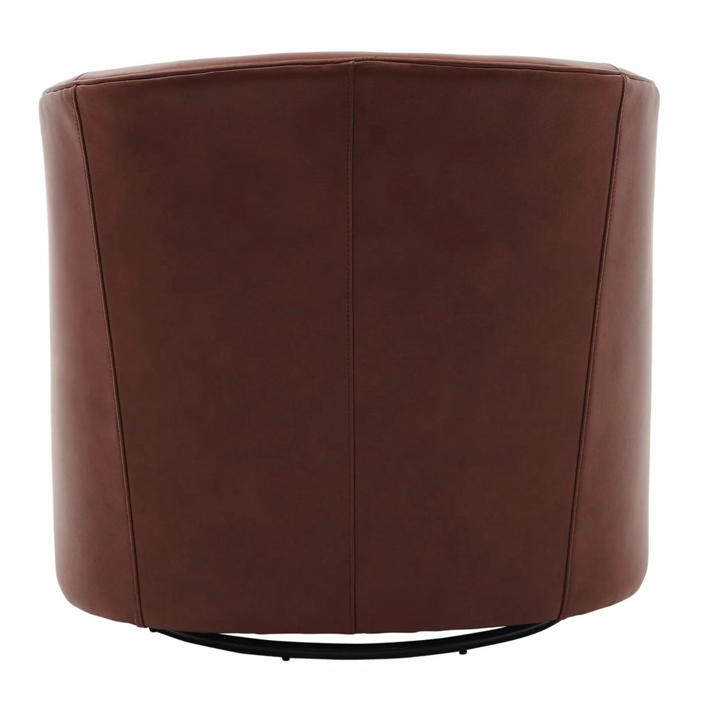 Top Grain Leather Swivel Chair U16865