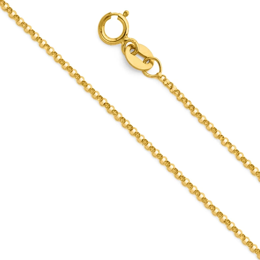 14K Yellow Gold Cubic Zirconia Initial Letter Pendant with 16" Chain Necklace P98913