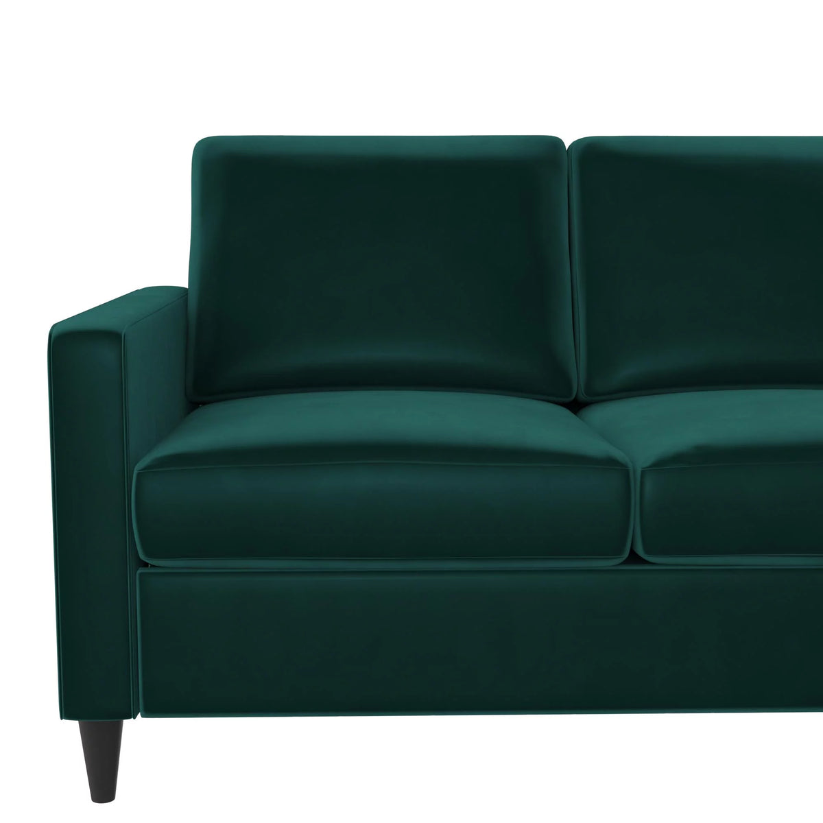 Green Velvet Reversible Sectional Sofa P339