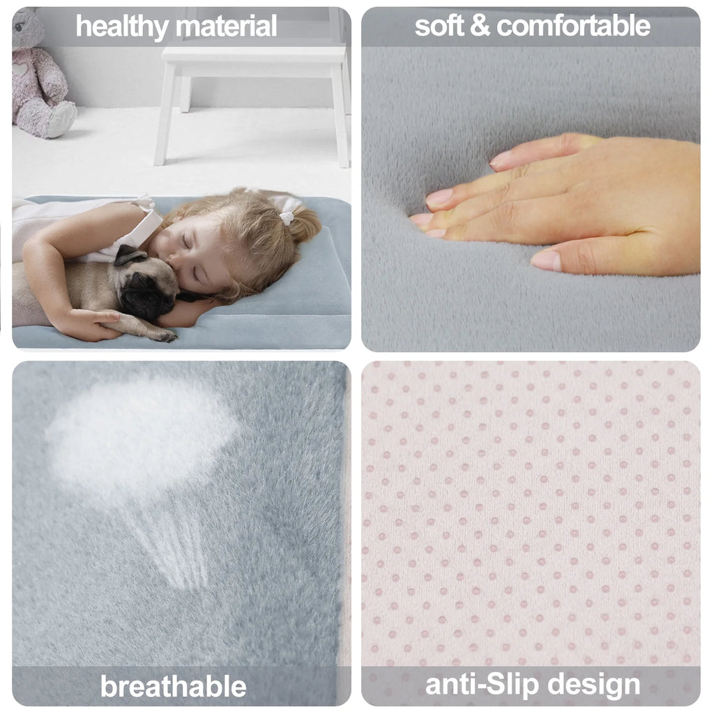 Large Washable Anti-Slip Dog Crate Mat B4017