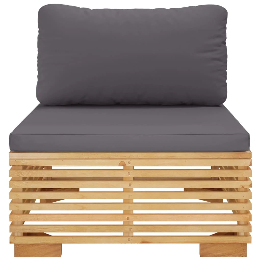 Dark Gray Teak Patio Sofa N44224