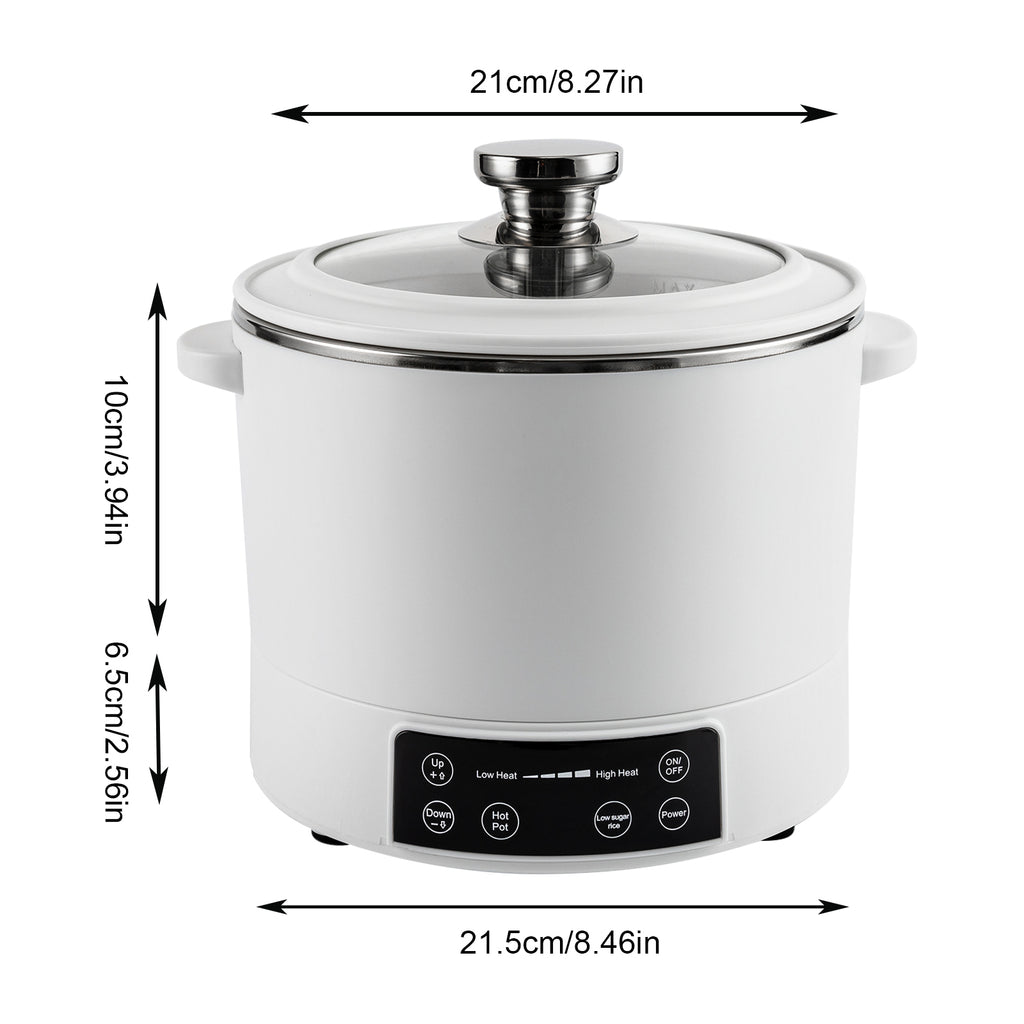 3L Electric Hot Pot with Steamer Nonstick Coating Q794