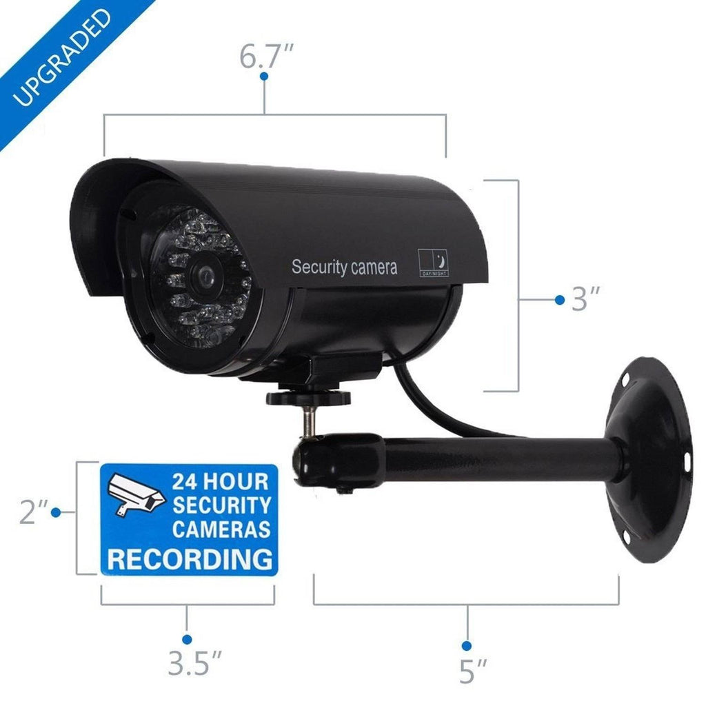 Dome Camera with LED Light and Warning Sticker V525907