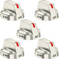 Stainless Steel Range Oven Control Dial Knob (5pcs) H297888