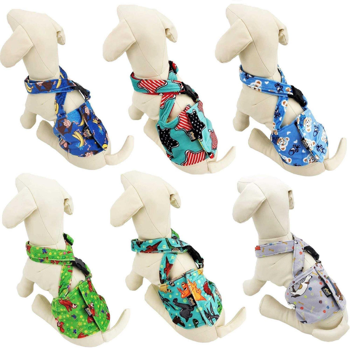 Washable Dog Diaper with Suspender L407