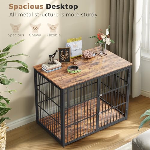 XL Wooden Dog Crate with 3 Doors N25603