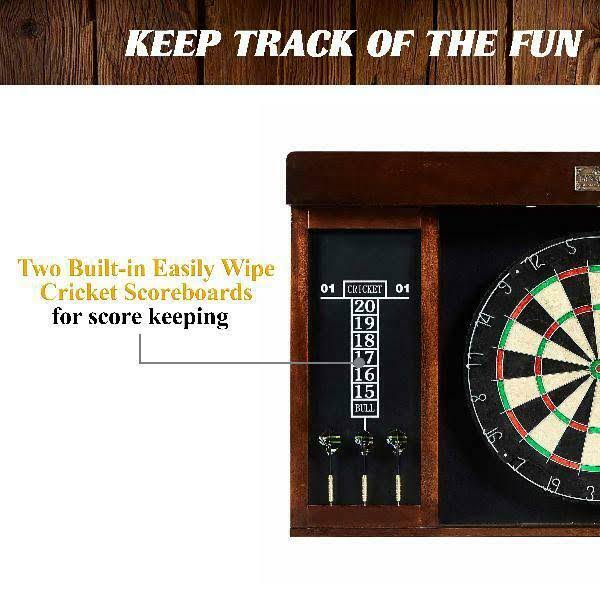 40 inch Dartboard Cabinet with LED Light Y54552