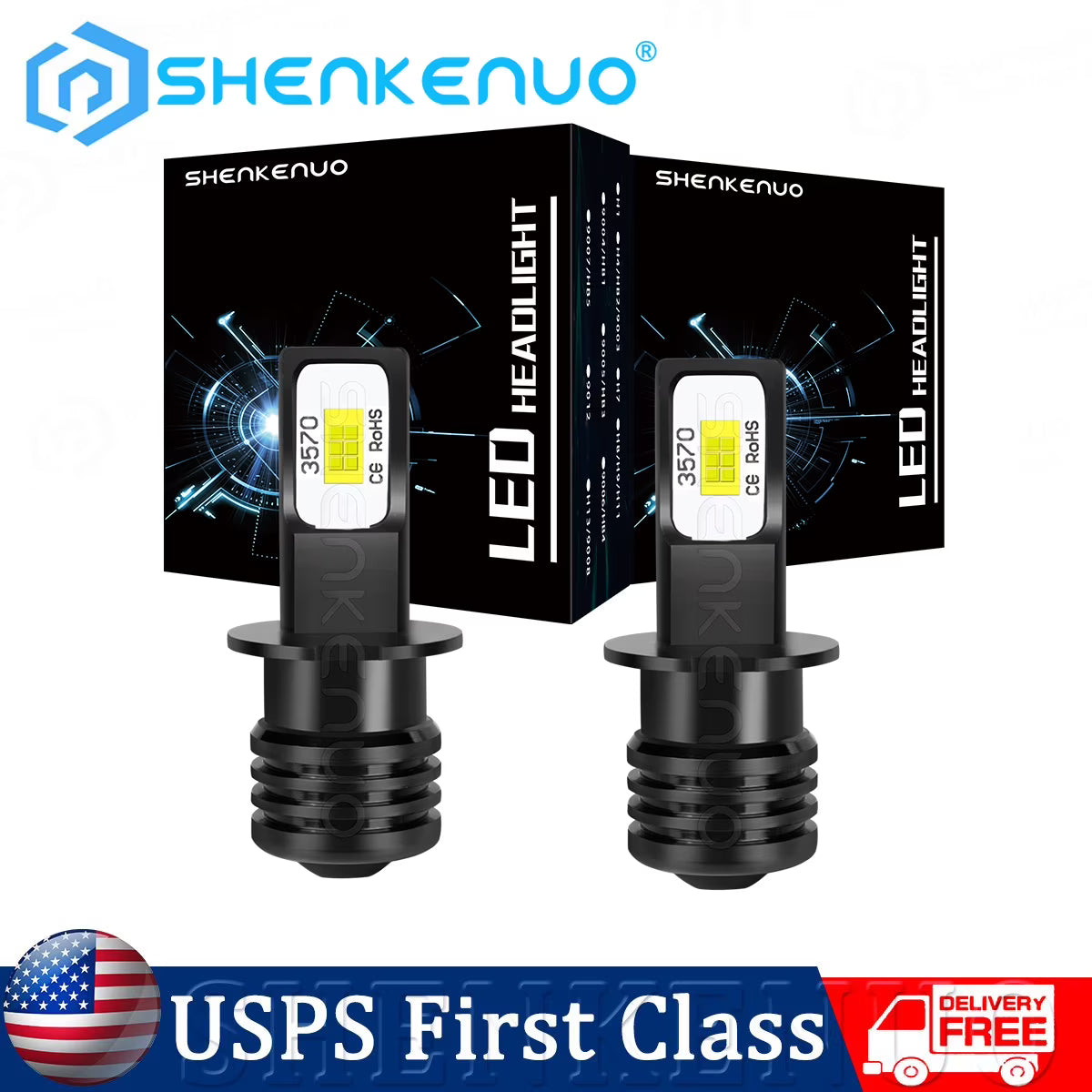 H3 LED Bulbs Fog Light Lamps 2X N524932