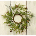 Olive Green Cypress Large Candle Ring Set of 4 Q1172