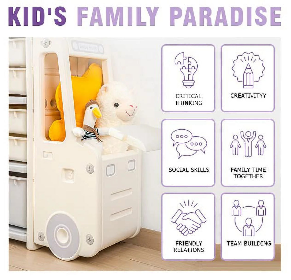 Plastic Toy Organizer U255485