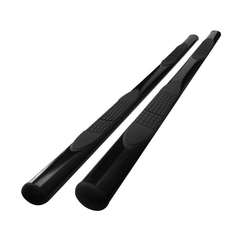 Black Oval Running Boards Nerf Side Step Bars E6782