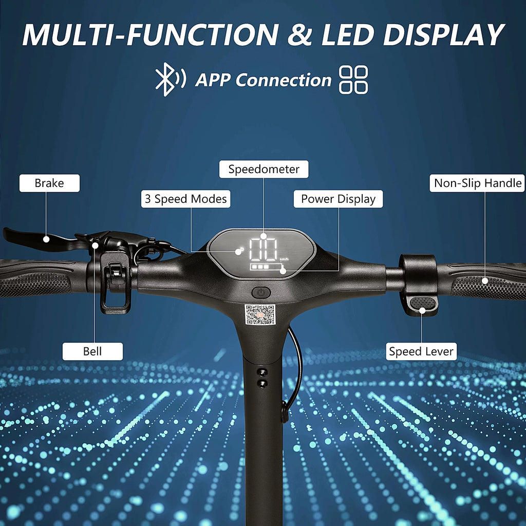 500W Motor 15 MPH 15 Miles Range 10" Solid Tires Folding Electric Scooter B3296