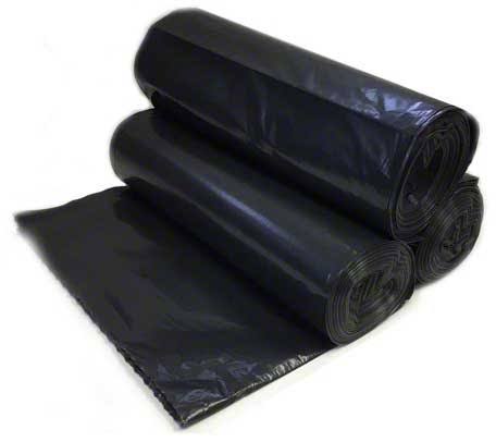 12 Micron Black Coreless Can Liner Roll J9786