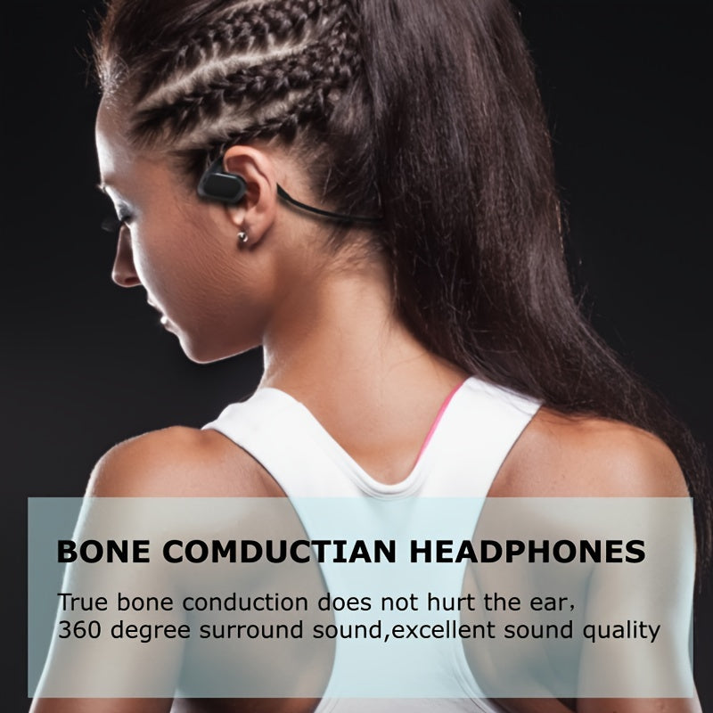 Bone Conduction Headphones Wireless 5.3 32G Memory Waterproof Swimming Headphones S428
