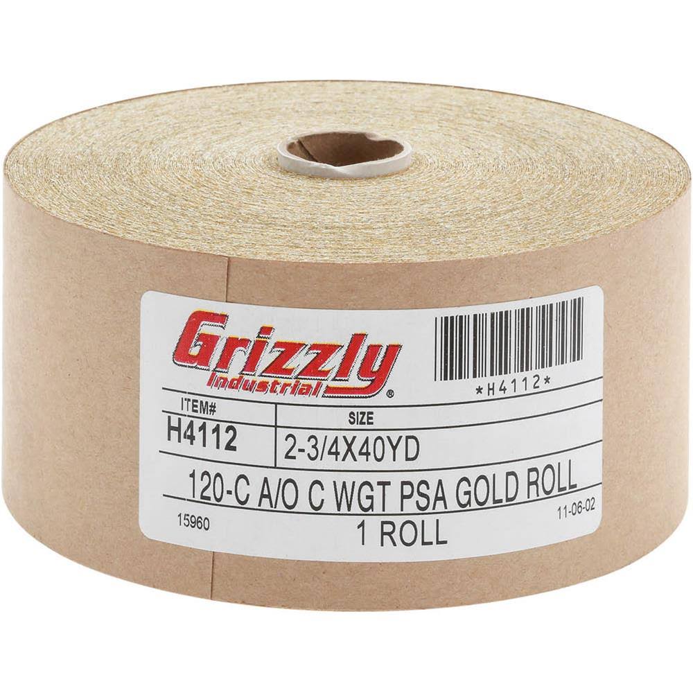 2-3/4x22 x 120 A/O Sanding Roll, PSA C9772
