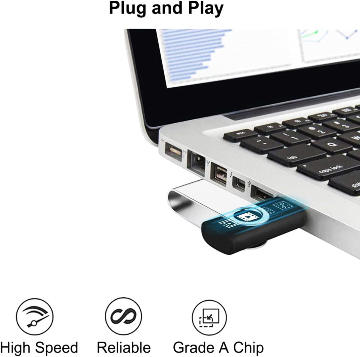 4GB USB 2.0 Swivel Flash Drive 20 Pack X480