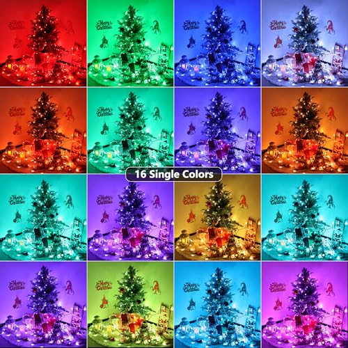 115ft 350 LED RGB Color Changing String Lights with Remote V7014