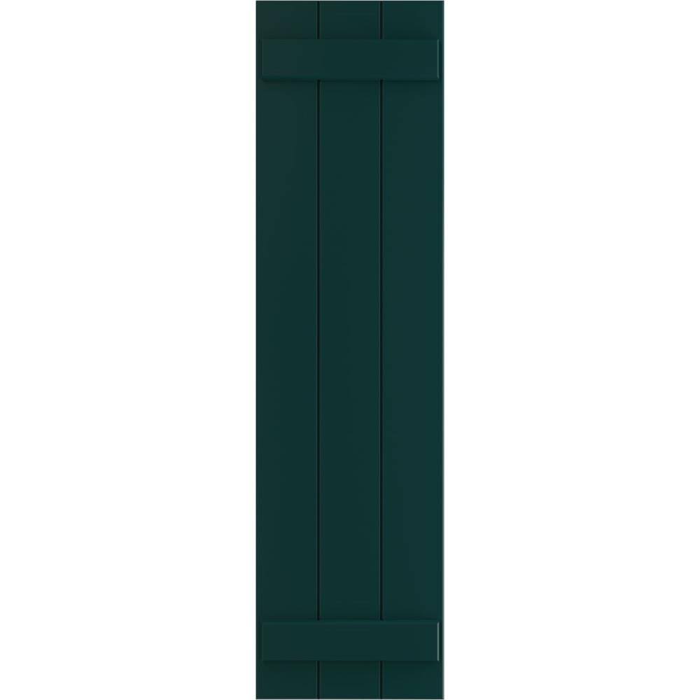 Black Composite Board-n-Batten Shutters B731244