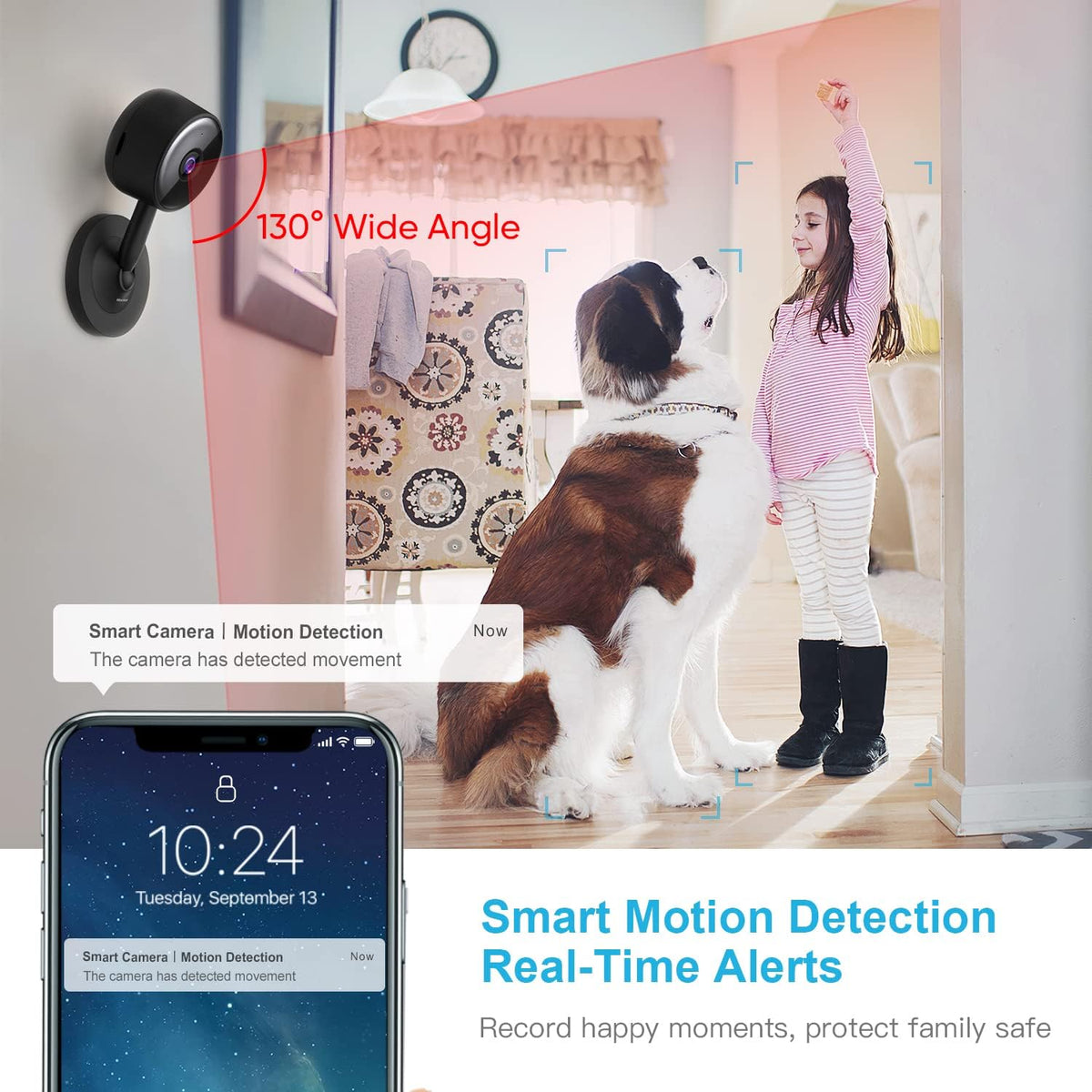 2PCS 1080P Indoor WiFi Security Camera with 2-Way Audio N490995