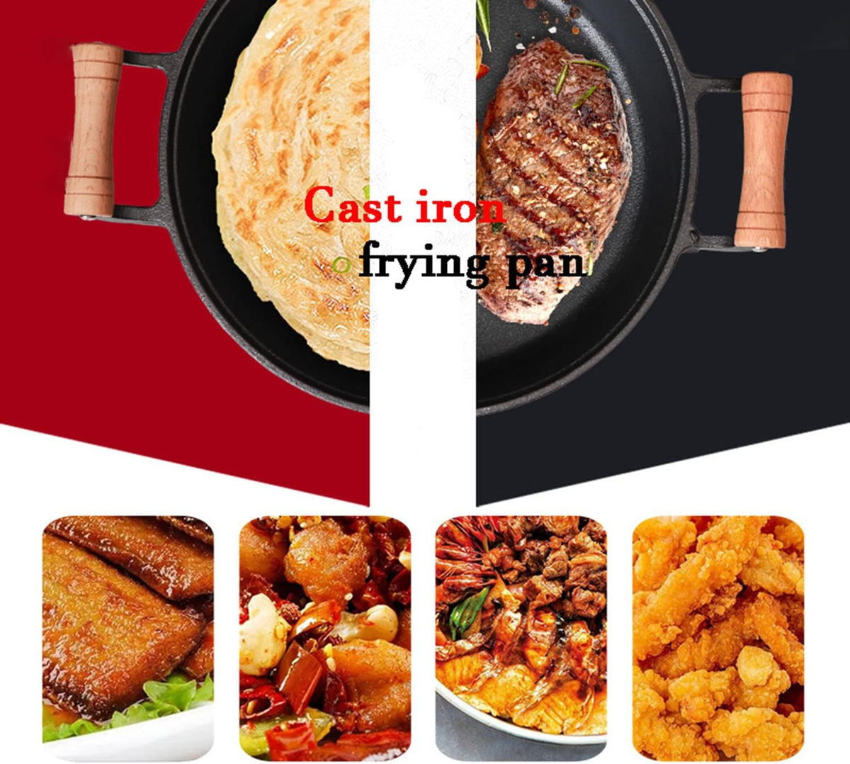 Cast Iron Skillet with Double Assist Handle G3339