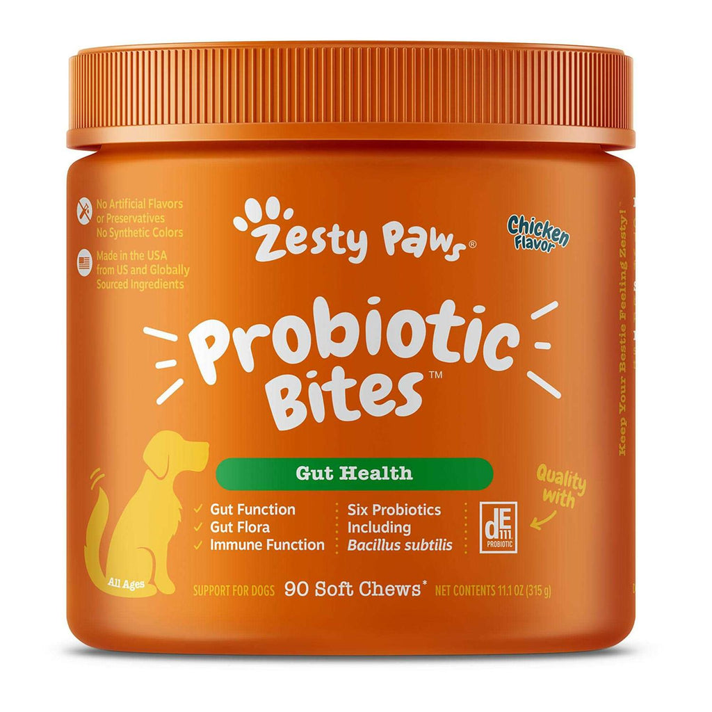 Probiotic Bites Digestive Supplement for Dogs Chicken 90 Soft Chews H817