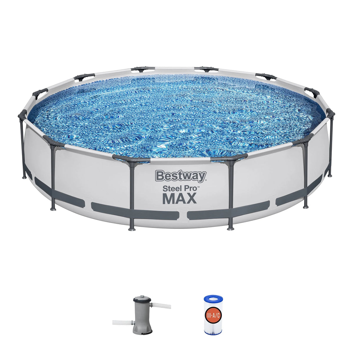 Steel Pro Max Swimming Pool Set with Filter Pump X9736